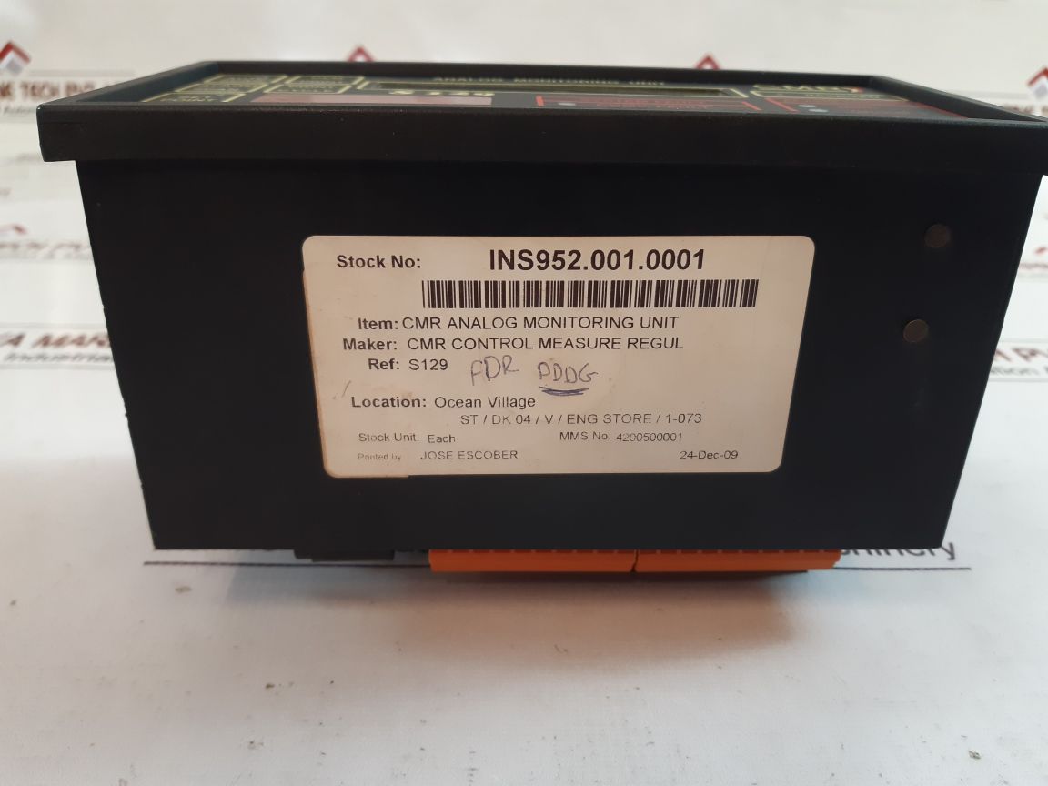 Cmr s129 analog monitoring unit