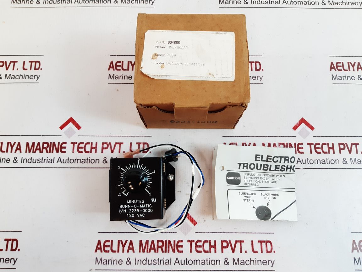 Bunn-o-matic 2235-0000 Electro-mechanical Timer
