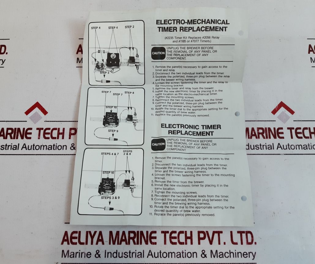 Bunn-o-matic 2235-0000 Electro-mechanical Timer