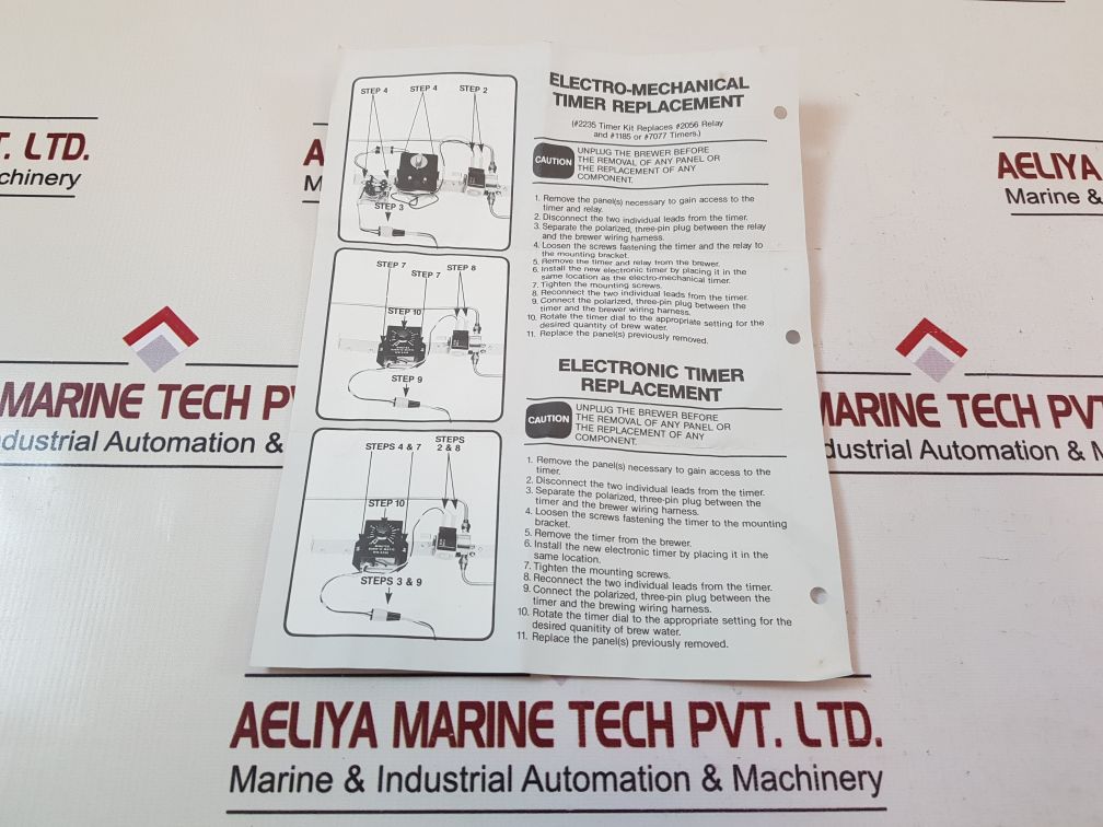 Bunn-o-matic 2235-120 Vac Electronic Timer