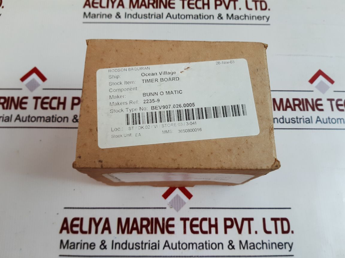 Bunn-o-matic 02235-0045 timer