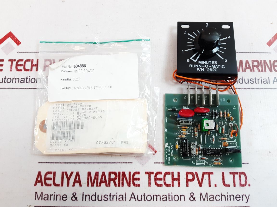 Bunn-o-matic 2620 Timer Board 604888