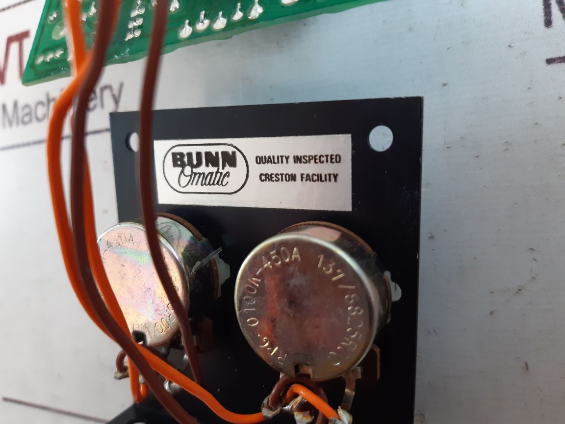 Bunn-o-matic 3355 Dual Timer Board 604887