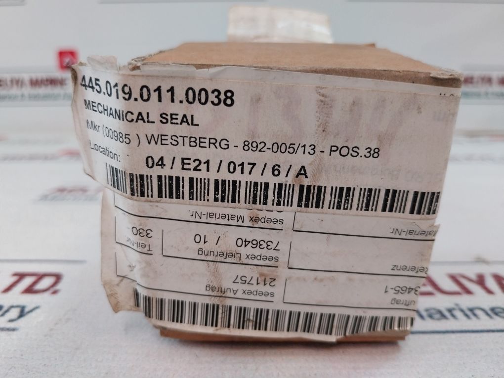 Burgmann Mg1/25-z Mechanical Shaft Seal Set