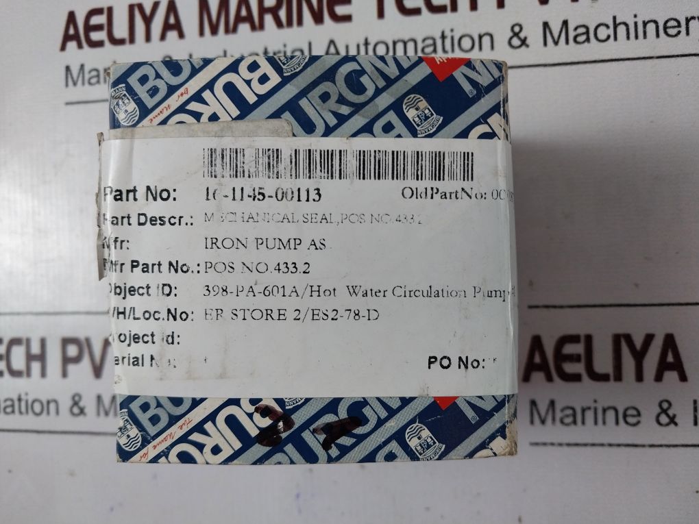 Burgmann Mg1S20/45-z Mechanical Seal 10-1145-00113 Set