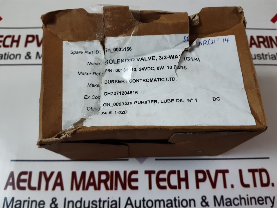 Burkert 00134993 0330 Solenoid Valve