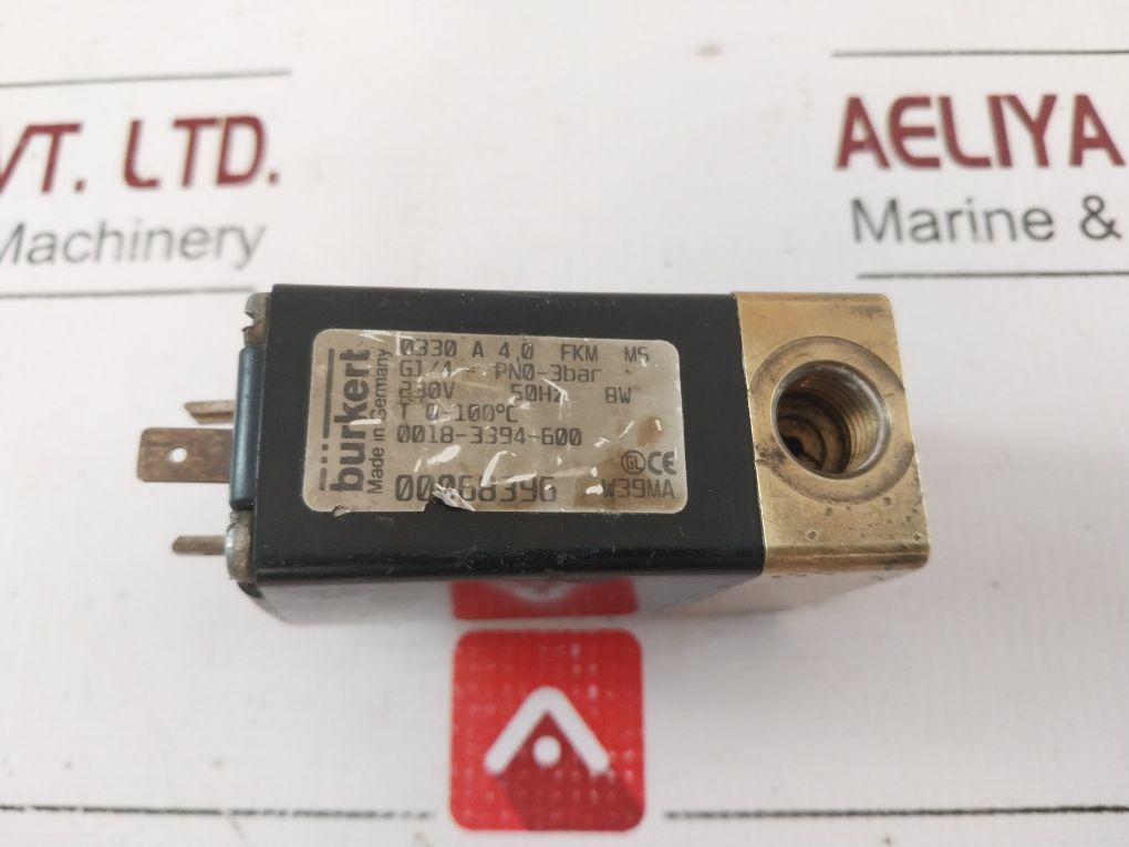 Burkert 0330 A 4,0 Fkm Ms Solenoid Valve