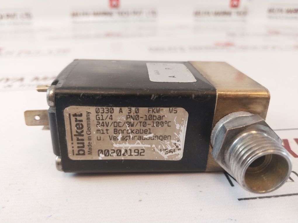 Burkert 0330 A 3,0 Fkm Ms Solenoid Valve 00200192