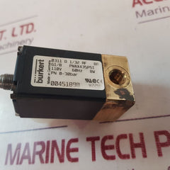 Burkert 00451898 Solenoid Valve 0311 D 1/32 Rf Br
