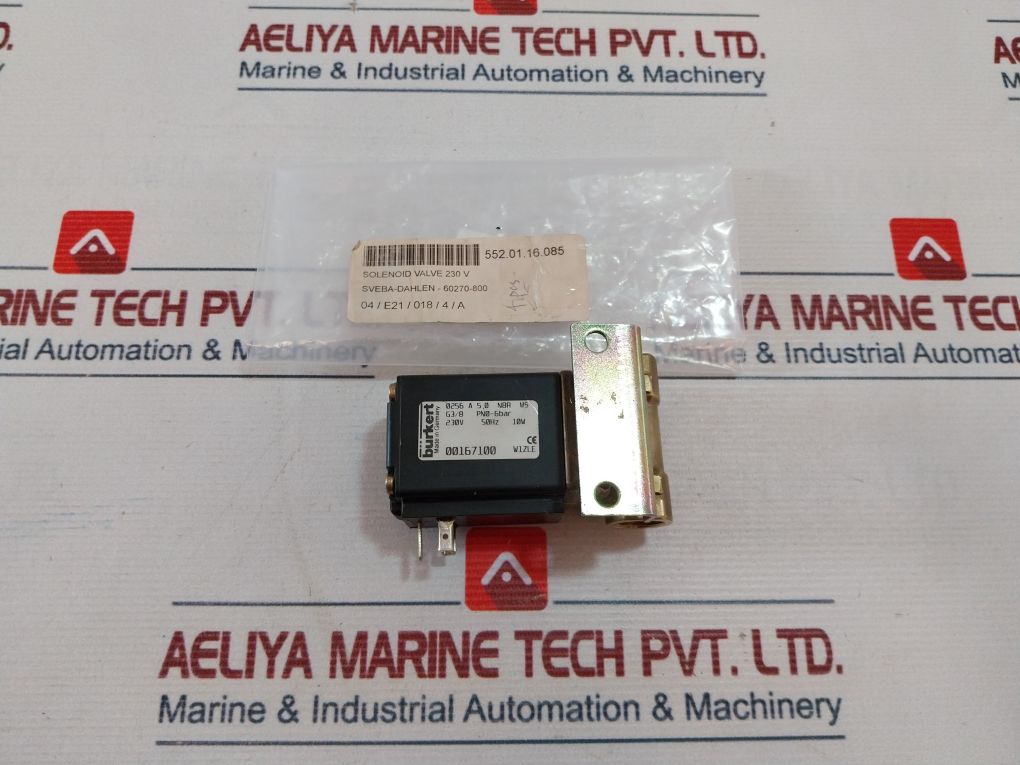 Burkert 0256 A 5,0 Nbr Ms Solenoid Valve 230V