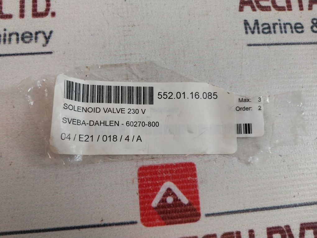 Burkert 0256 A 5,0 Nbr Ms Solenoid Valve G3/8 Pn0-6Bar