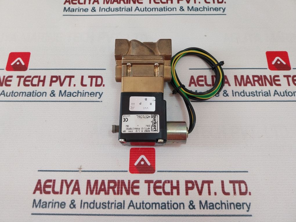Burkert 0282 A 1/2 Fpm Br Solenoid Valve