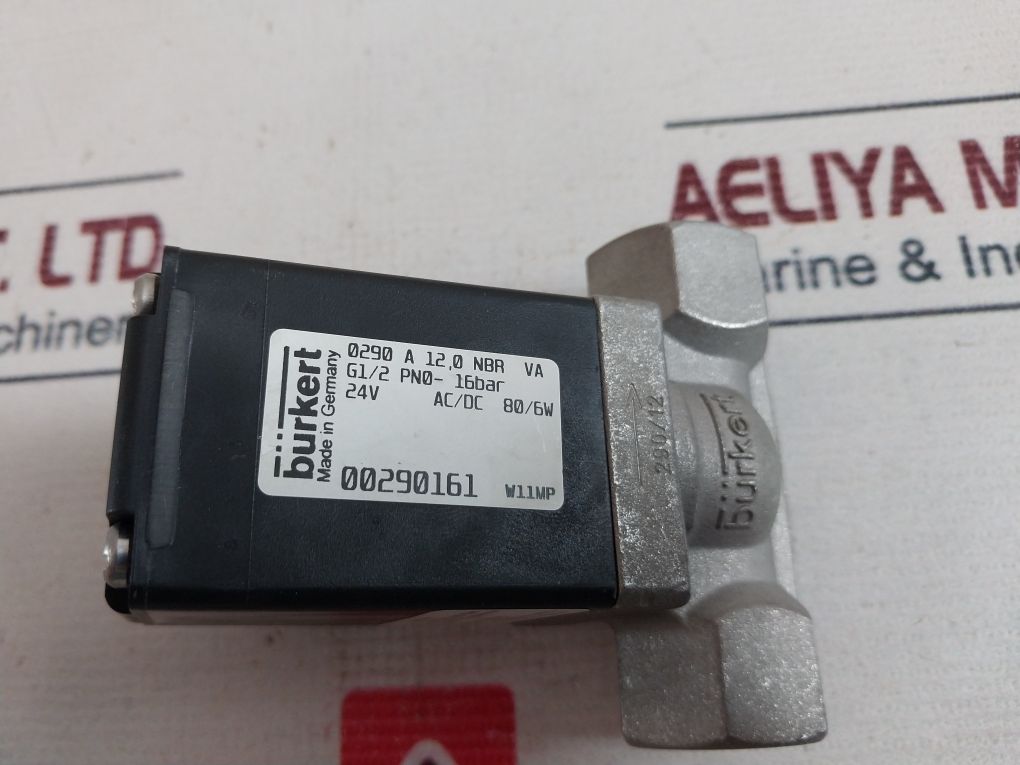Burkert 0290 A 12,0 Nbr Va. Solenoid Valve