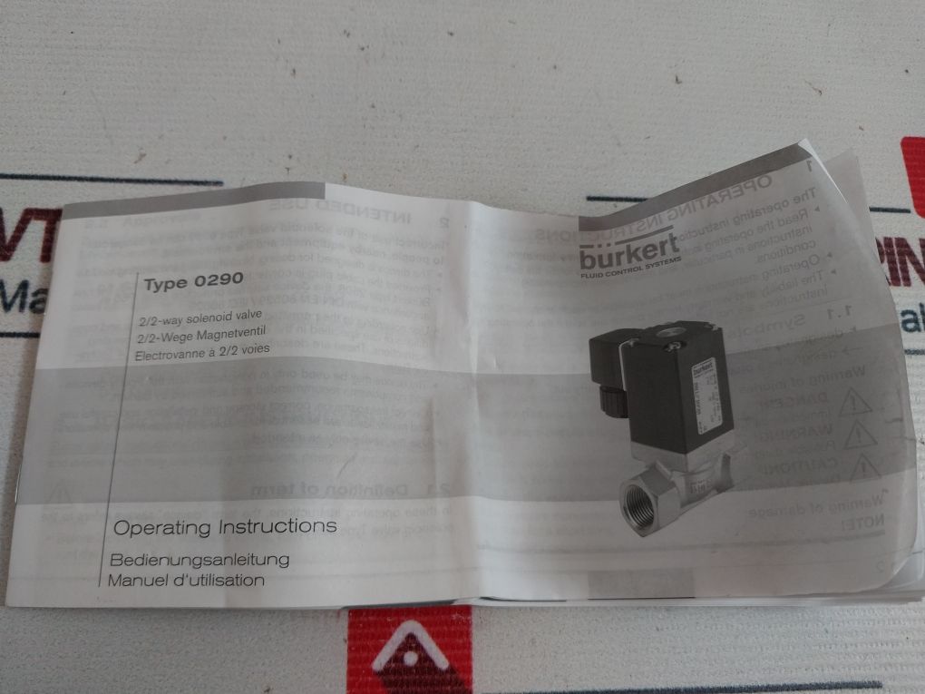 Burkert 0290 A 12,0 Nbr Va 2/2-way Solenoid Valve