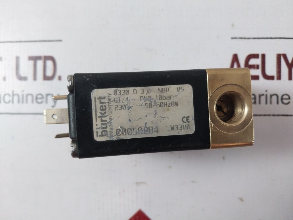 Burkert 0330 D 3,0 Nbr Ms Solenoid Valve