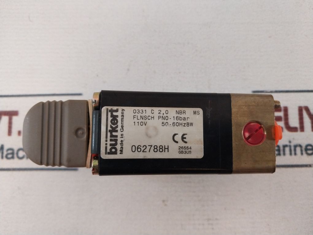 Burkert 0331 C 2,0 Nbr Ms Solenoid Valve Coil 110V 8W