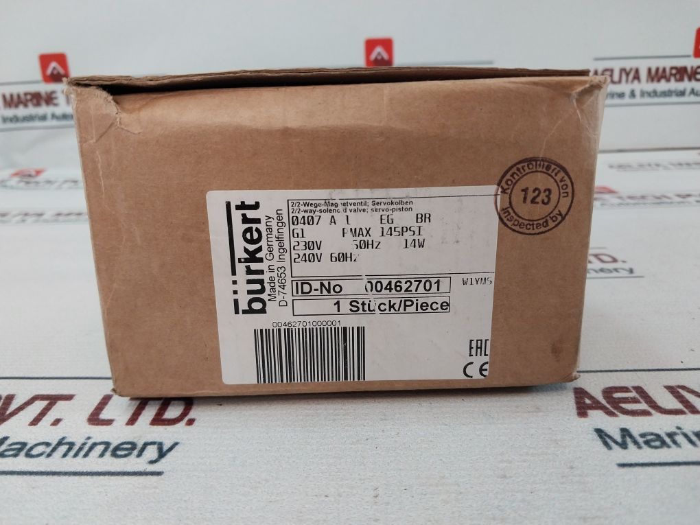 Burkert 0407 A 1 Eg Br Solenoid Valve