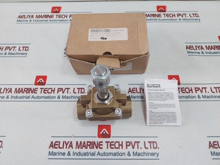 Burkert 0407 A 25,0 Eg Ms 2/2-way-solenoid Valve 0-10 Bar