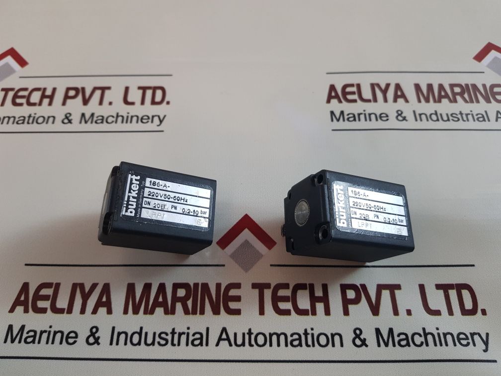 Burkert 186-a- Solenoid Valve 220V 50-60Hz