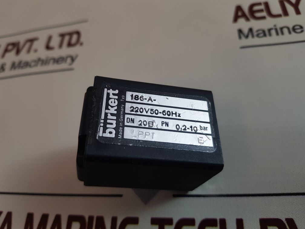 Burkert 186-a-solenoid valve coil 220v 50-60hz