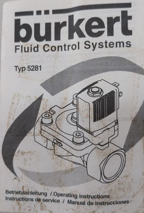 Burkert 5281 A 20,0 Nbr Ms 2/2-way Solenoid Valve Type 181