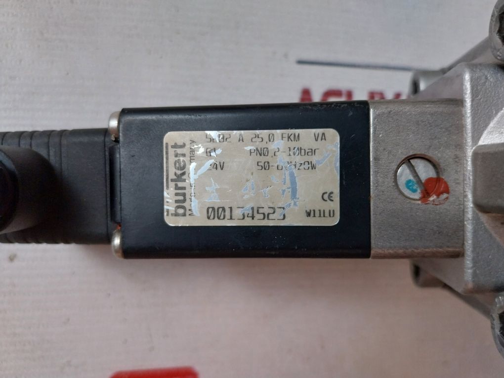 Burkert 5282 A 25,0 Fkm Va Solenoid Valve G1 Pn0 2-10Bar