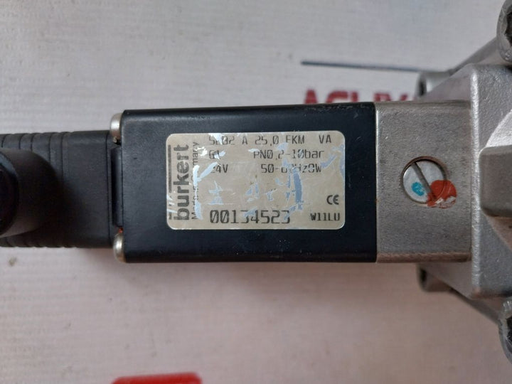 Burkert 5282 A 25,0 Fkm Va Solenoid Valve G1 Pn0 2-10Bar