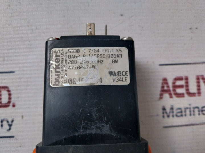 Burkert 5330 C 7/64 Epdm Ks Pneumatic Solenoid Valve W34Le