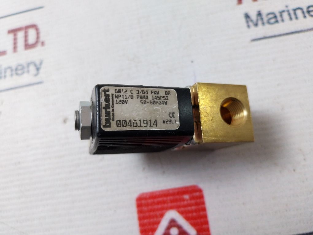 Burkert 6012 C 3/64 Fkm Br Solenoid Valve