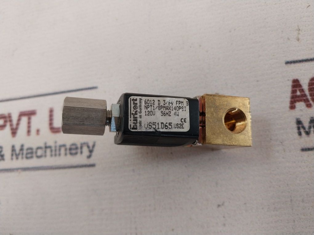 Burkert 6012 D 3/64 Fpm B Solenoid Valve