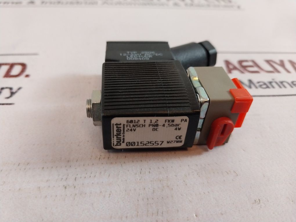 Burkert 6012 T 1,2 Fkm Pa Solenoid Valve 