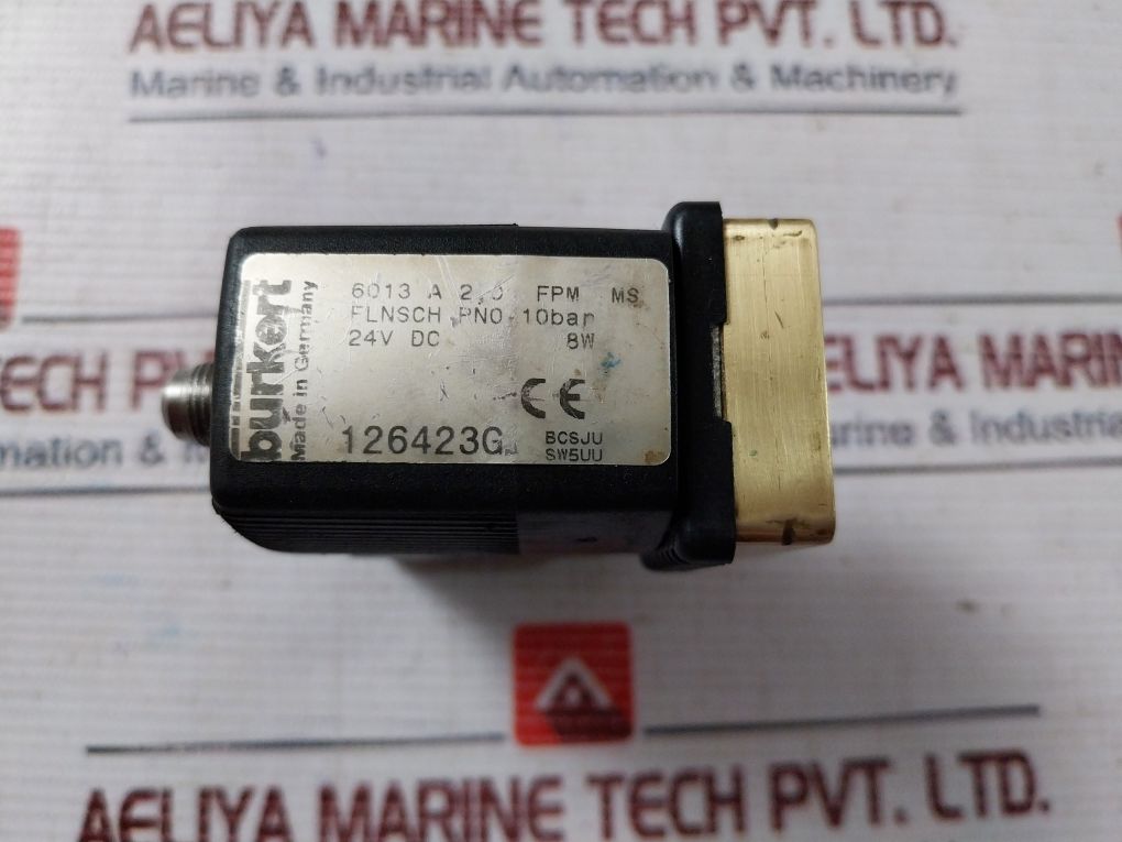 Burkert 6013 A 2,0 Fpm Ms Solenoid Valve 24Vdc 8W