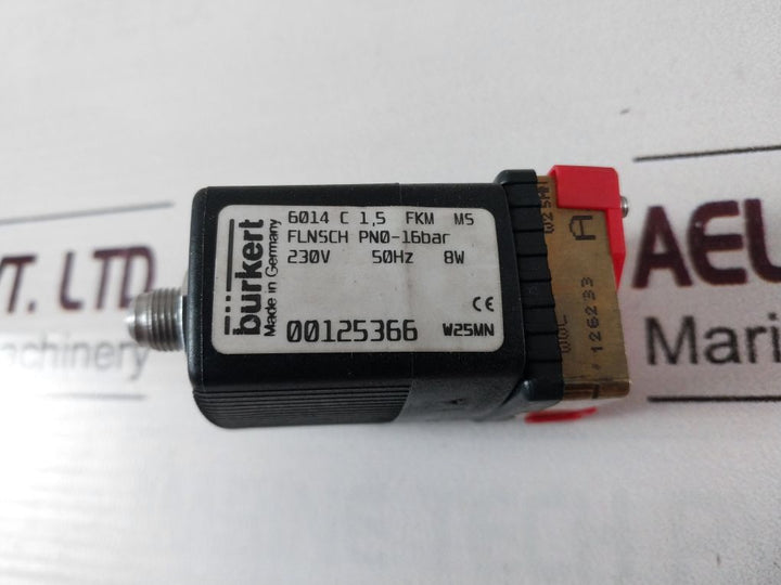 Burkert 6014 C 1,5 Fkm Ms 3/2-way Solenoid Valve