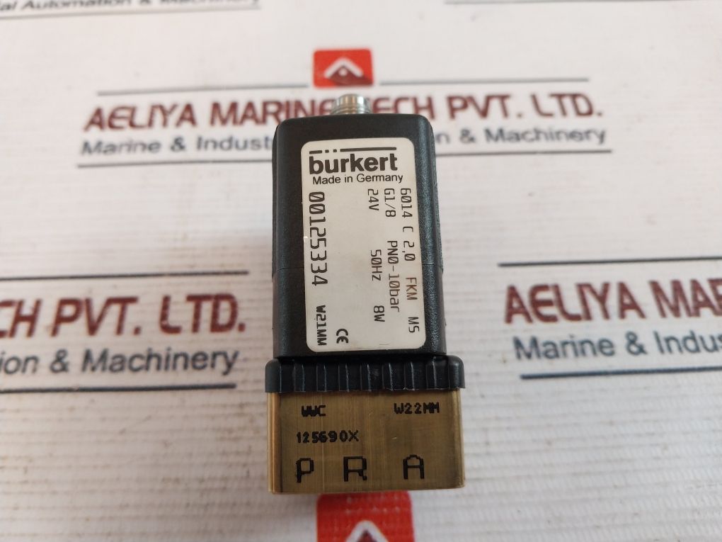 Burkert 6014 C 2,0 Fkm Ms Solenoid Valve 24V,50Hz,8W