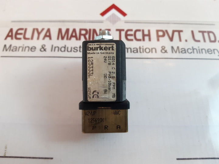 Burkert 6014 C 2,0 Fpm Ms Solenoid Valve 125333L
