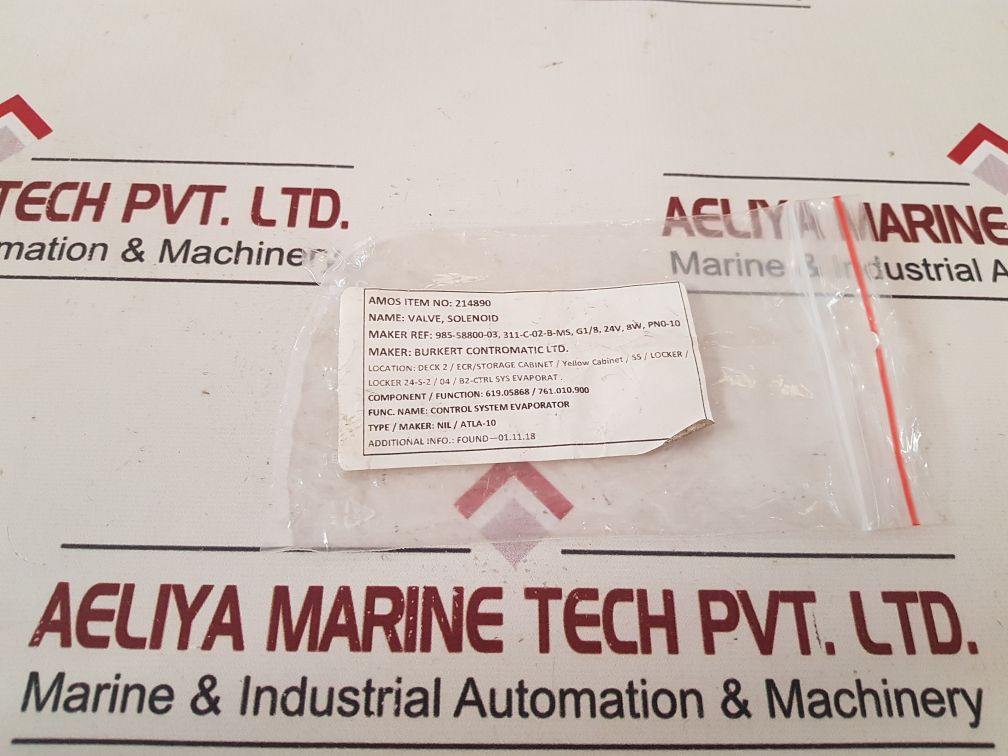 Burkert 6014 C 2,0 Fpm Ms Solenoid Valve