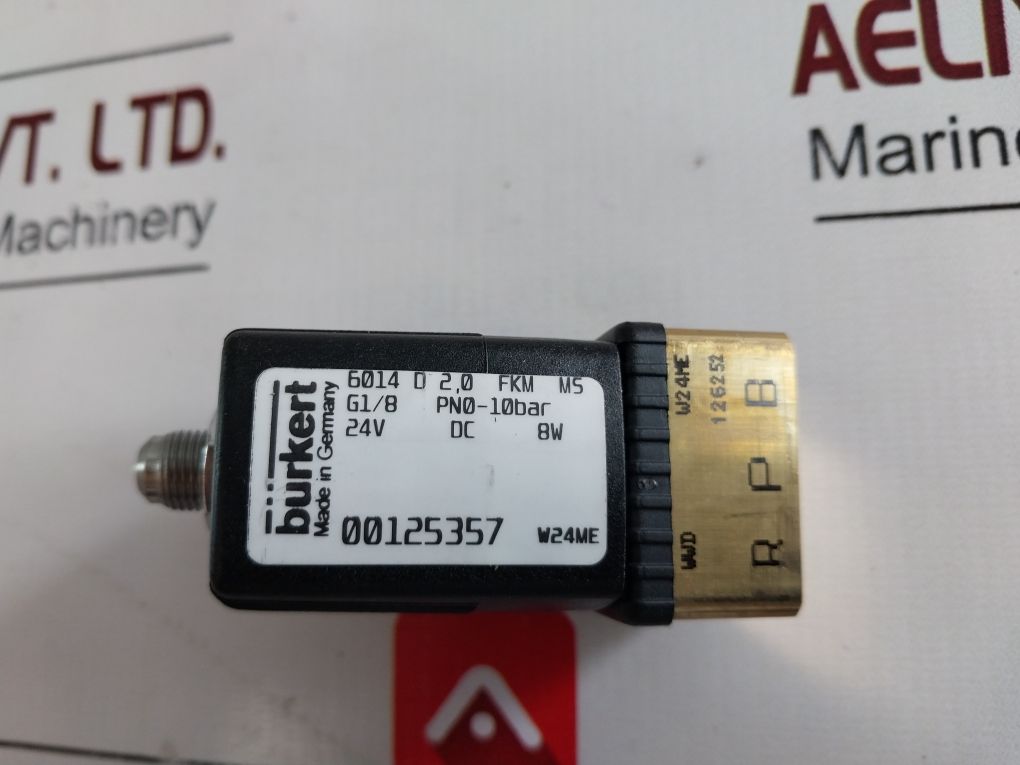 Burkert 6014 D 2,0 Fkm Ms Solenoid Valve 00125357