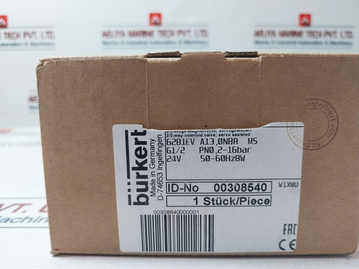 Burkert 6281Ev A13, 0Nbr Ms 2/2-way Solenoid Valve 24V