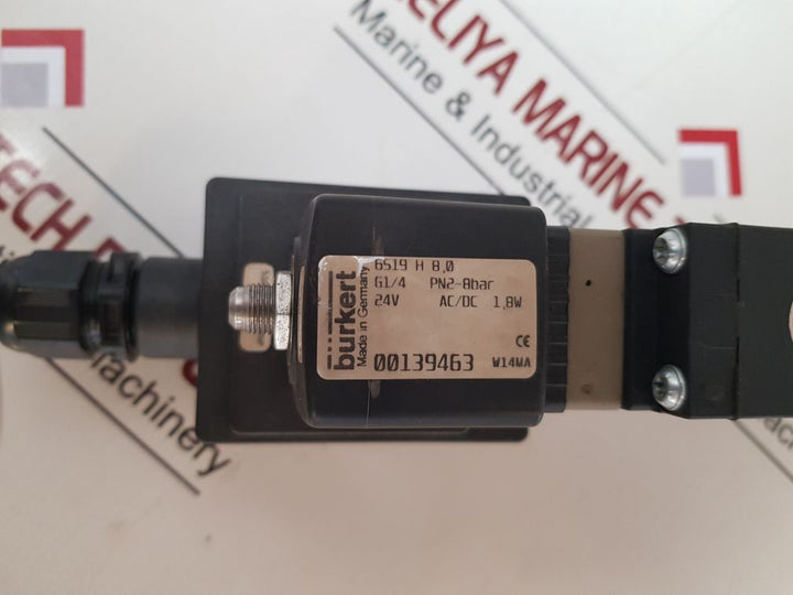 Burkert 6519 H 8,0 Solenoid Valve