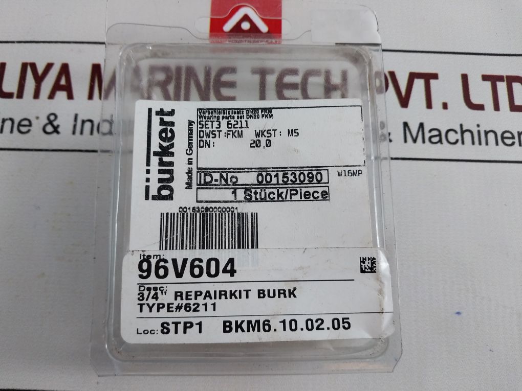 Burkert 96V604 3/4” Repair Kit Burk
