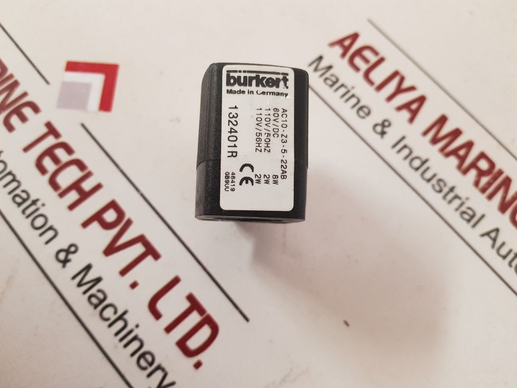 Burkert Ac10-z3-5-22Ab Solenoid Coil 132401R