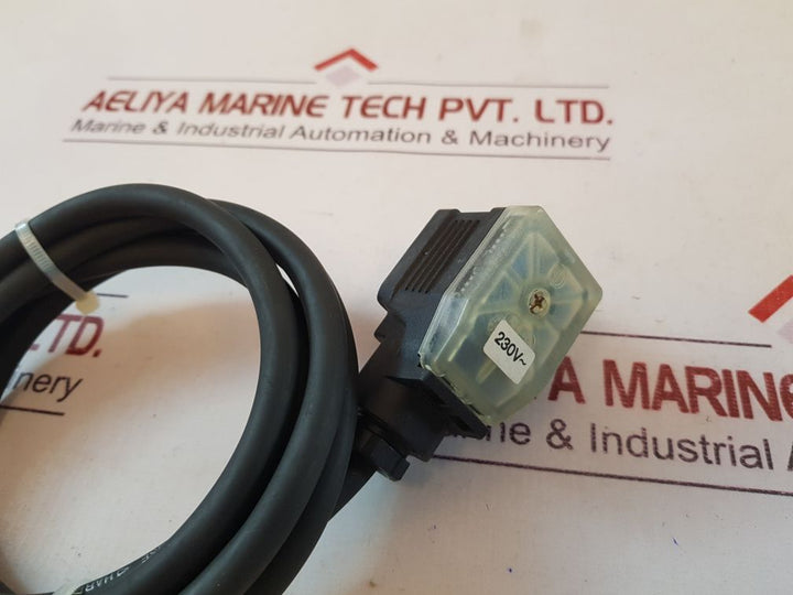 Burkert contromatic 0018-2182-600 solenoid valve with 2 meter cable