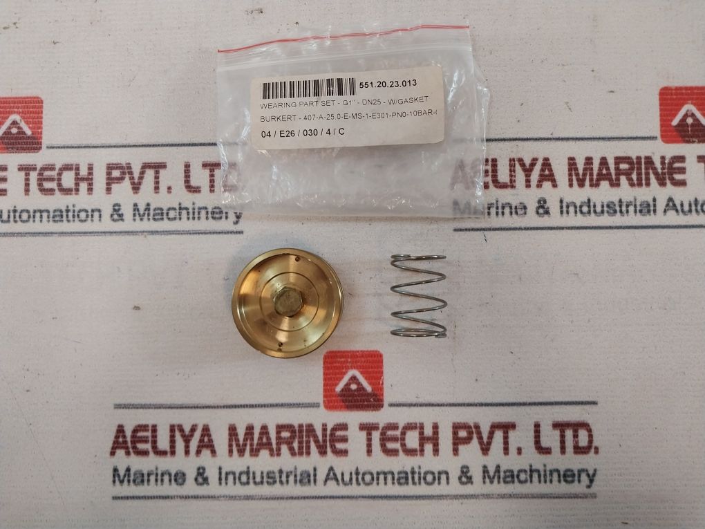 Burkert Dn25 Wearing Part Set-g1”-dn25-wGasket