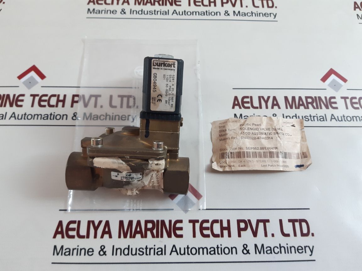 Burkert Gb04945 2-way Solenoid Valve
