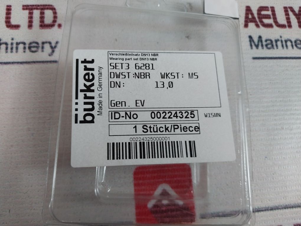 Burkert Set3 6281 Air Supply Solenoid Valve Repair Kit