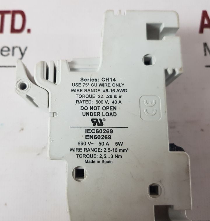 Bussmann Ch141D Fuse Holder Series: Ch14