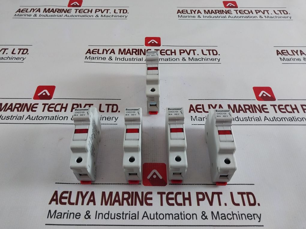 Lot Of 5X Bussmann Chcc1Di Fuse Holder 600V,30A