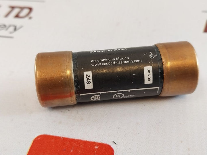 Lot Of 3X Bussmann Jks-30 Fuse