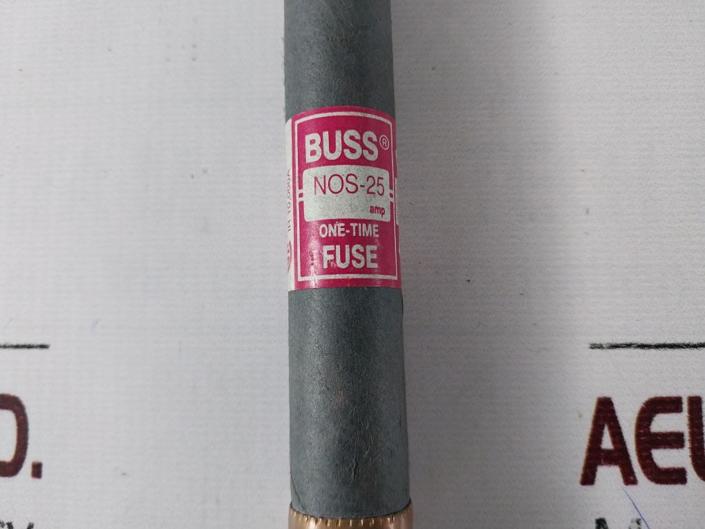 Lot Of 4X Bussmann Nos-25 One-time Fuse