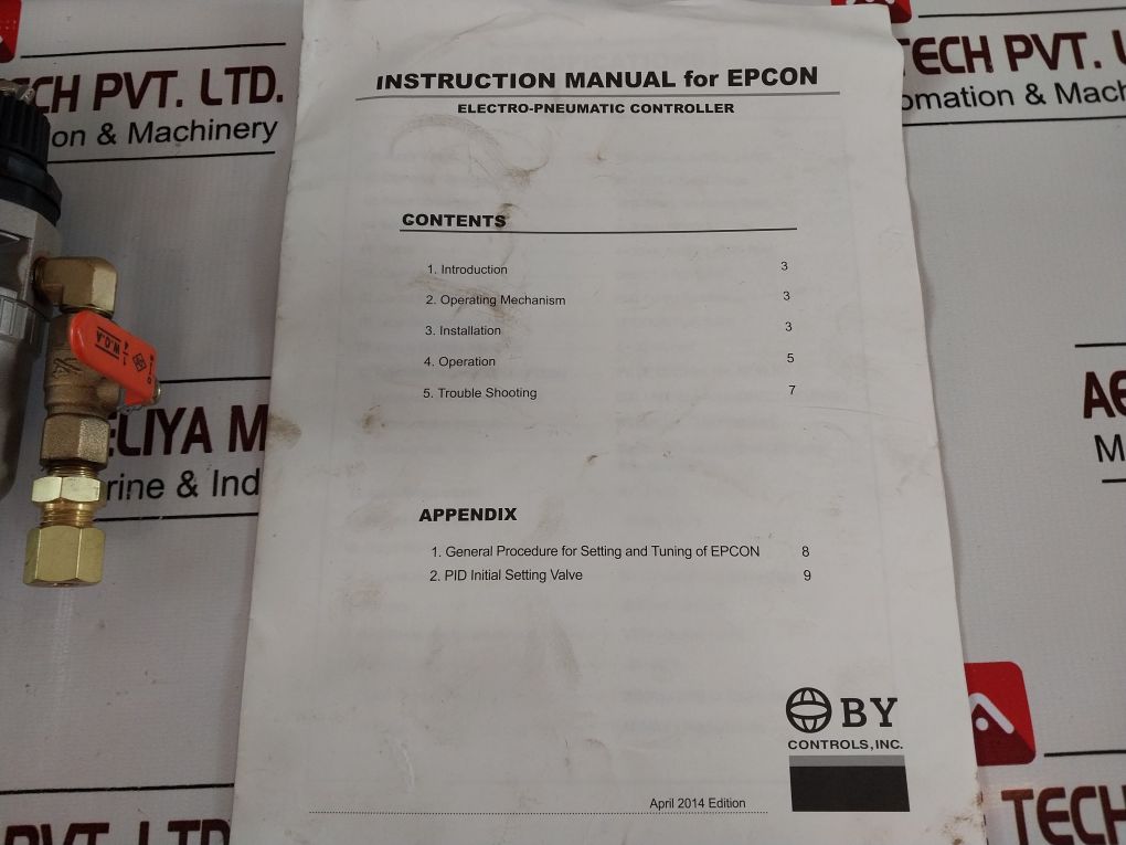 By Controls Epcon S Electro-pneumatic Controller 0~20 Kgf/Cm²